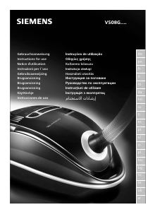 Manual Siemens VS08G2213 Aspirator