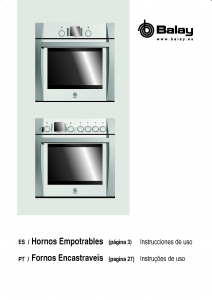 Manual de uso Balay 3HF518X Horno