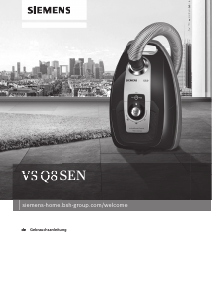 Bedienungsanleitung Siemens VSQ8SEN72C Staubsauger