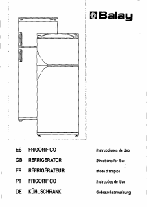 Handleiding Balay 3FS3632 Koel-vries combinatie