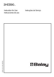 Manual de uso Balay 3HEB9015 Congelador