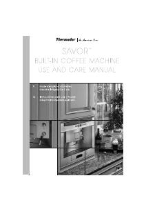 Manual Thermador BICM24CS Coffee Machine