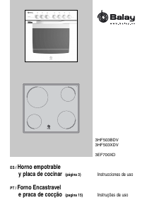 Manual de uso Balay 3HF503XDV Horno