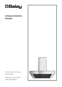 Manual de uso Balay 3BC7128 Campana extractora