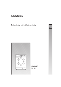 Bruksanvisning Siemens WM55251SN Tvättmaskin