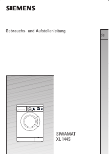 Bedienungsanleitung Siemens WXL144S Waschmaschine