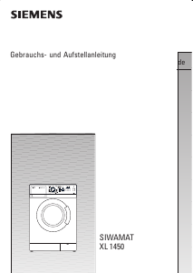 Bedienungsanleitung Siemens WXL1450CH Waschmaschine
