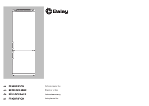 Bedienungsanleitung Balay 3KE4860B Kühl-gefrierkombination