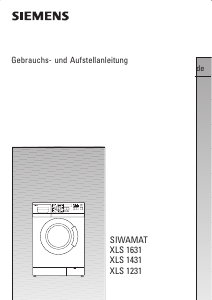 Bedienungsanleitung Siemens WXLS1631FG Waschmaschine