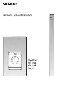 Bedienungsanleitung Siemens WXM126F Waschmaschine