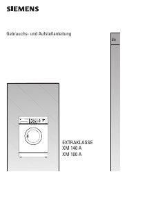 Bedienungsanleitung Siemens WXM140A Waschmaschine