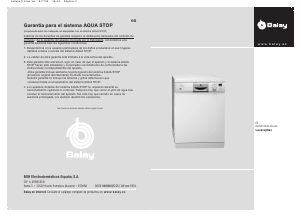 Manual de uso Balay 3VZ360BD Lavavajillas