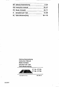 Handleiding Siemens ET72854EU Kookplaat