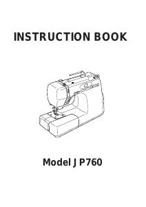 Manual Janome JP760 Sewing Machine