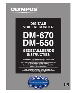 Handleiding Olympus DM-650 Audiorecorder