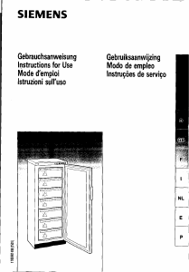 Manuale Siemens GS20S03 Congelatore