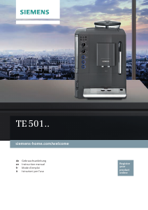 Handleiding Siemens TE501505DE Espresso-apparaat