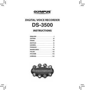 Mode d’emploi Olympus DS-3500 Enregistreur numérique