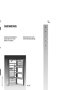 Bedienungsanleitung Siemens KI38RA50CH Kühlschrank