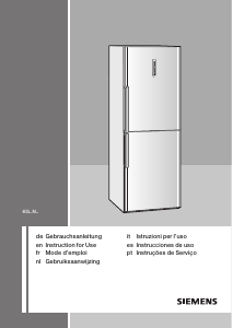 Manual Siemens KG39NH90 Frigorífico combinado