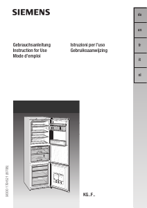 Bedienungsanleitung Siemens KG39FP00 Kühl-gefrierkombination