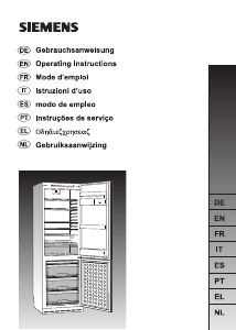 Manual Siemens KG36SX00FF Frigorífico combinado