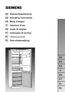 Manual Siemens KG34P390 Frigorífico combinado