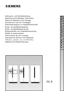 Bedienungsanleitung Siemens KA60NA40NE Kühl-gefrierkombination