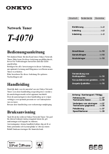 Bedienungsanleitung Onkyo T-4070 Tuner