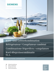 Mode d’emploi Siemens KG39EAL42 Réfrigérateur combiné
