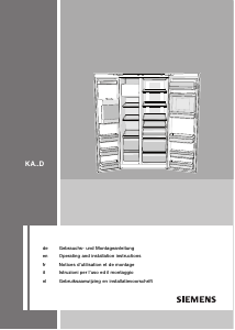 Manual Siemens KA63DA70 Fridge-Freezer