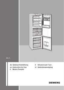 Bedienungsanleitung Siemens KG39FP71 Kühl-gefrierkombination