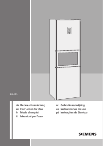 Bedienungsanleitung Siemens KG29WP00GB Kühl-gefrierkombination