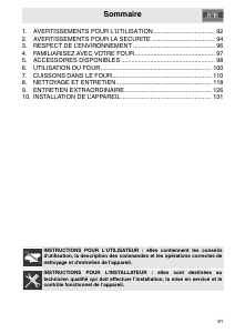 Mode d’emploi Smeg SC578X-8 Four