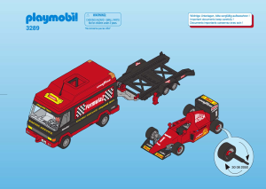 Manuale Playmobil set 3289 Racing Vettura di Formula 1