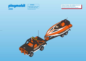 Handleiding Playmobil set 3399 Racing Pick-up met speedboot