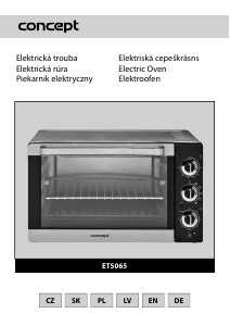 Manual Concept ET5065 Oven