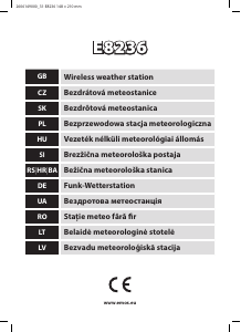 Instrukcja EMOS E8236 Stacja pogodowa