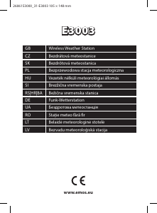 Manual EMOS E3003 Stație meteo