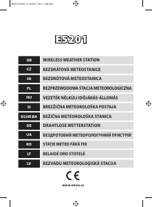 Használati útmutató EMOS E5201 Meteorológiai állomás