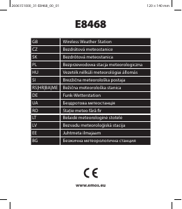 Handleiding EMOS E8468 Weerstation