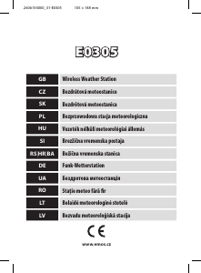 Priročnik EMOS E0305 Vremenska postaja