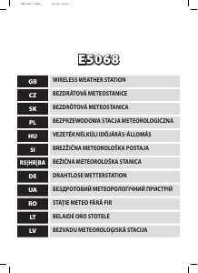 Használati útmutató EMOS E5068 Meteorológiai állomás