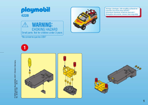Manual de uso Playmobil set 4228 Racing Pick-up con quad