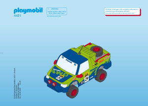 Mode d’emploi Playmobil set 4421 Racing Pick-up de rallye