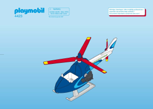 Handleiding Playmobil set 4423 Racing Helikopter
