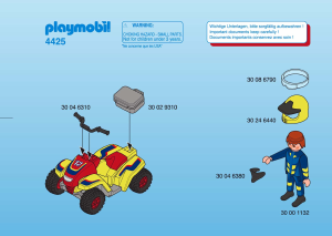 Manual Playmobil set 4425 Racing Quad bike