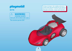 Mode d’emploi Playmobil set 5175 Racing Bolide de course