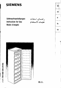 Handleiding Siemens GS29U420SA Vriezer