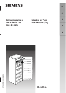 Mode d’emploi Siemens GS32E451 Congélateur